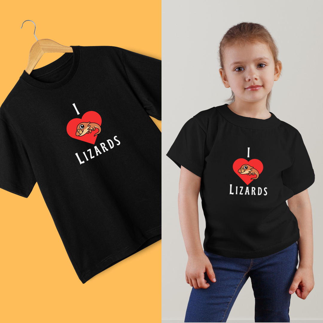 I LOVE LIZARDS - Kids T Shirt